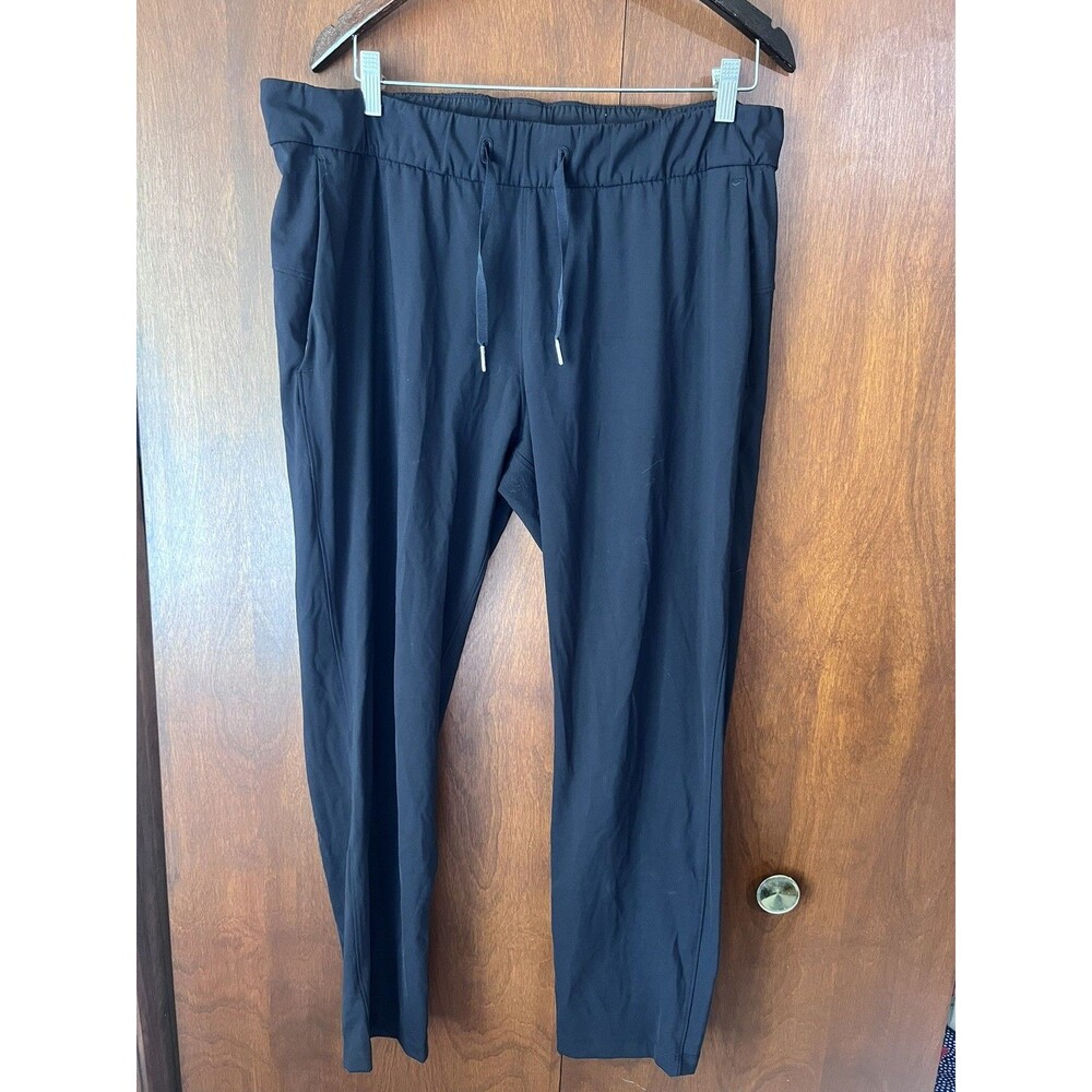 Lululemon On the Fly Pant Full-On Luxtreme 7/8 Mid Rise Black Womens Size 12